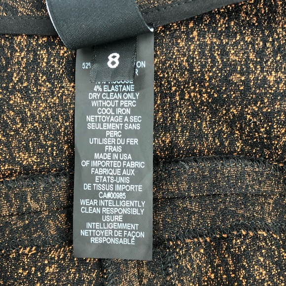 Zero+Matia Cornelius brown rust ankle cropped barrel leg pants size US 8 - Picture 10 of 16